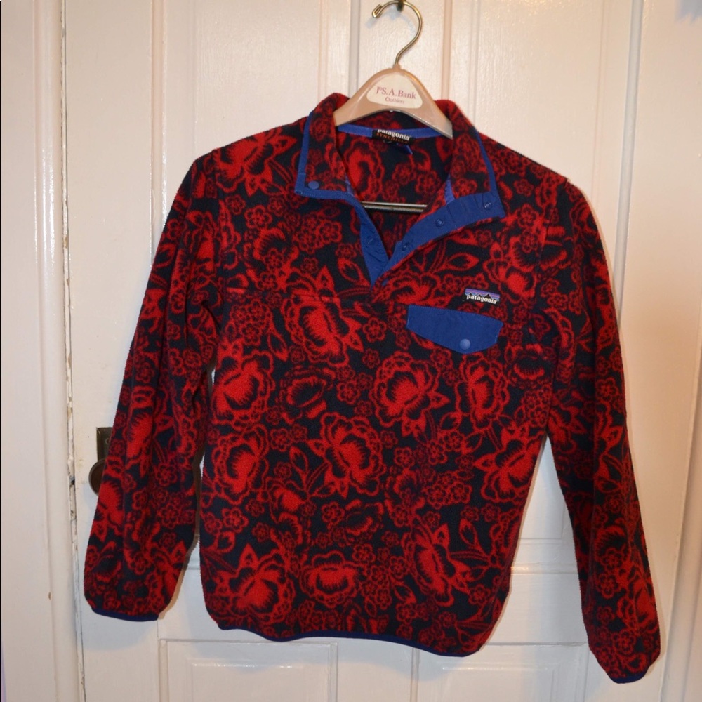 Patagonia Synchilla Snap Floral Pullover